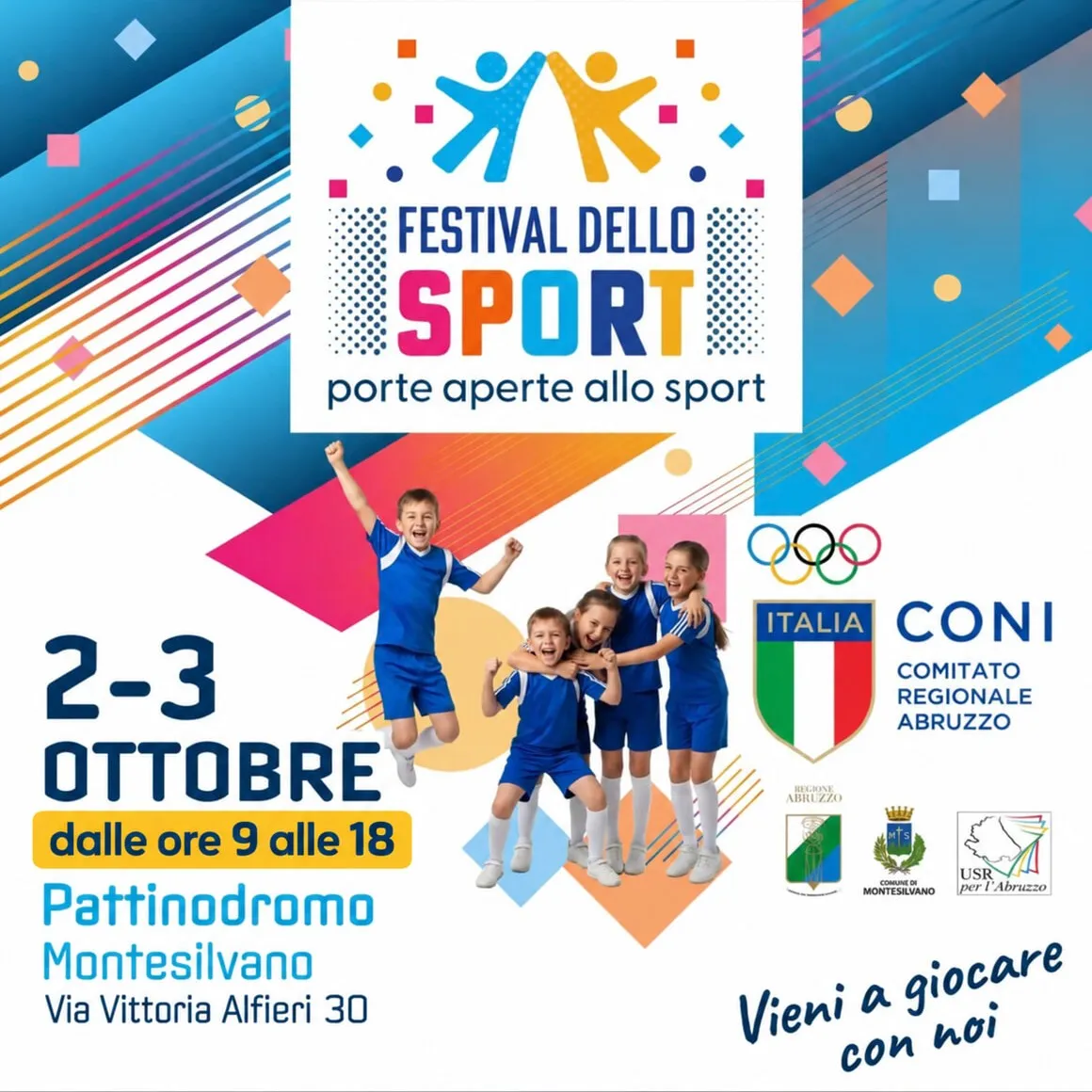 Festival dello Sport Montesilvano - Stand Federazione Italiana Canoa Kayak FICK e Circolo Nautico Francavilla